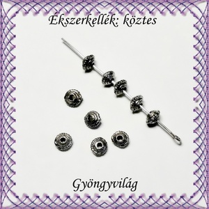 Ékszerkellék: köztes / díszítőelem / gyöngy BKÖ 1S 25 30db/csomag, Kellékek & szerszámok, Gyöngyfűzés kellékek, Fém köztesek, Ékszerkészítés, Mindenmás, Ékszerkészítés, MESKA