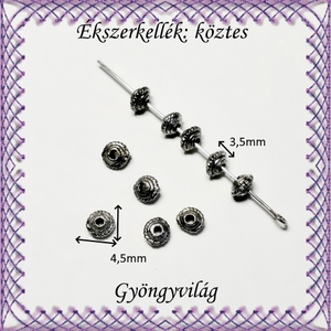Ékszerkellék: köztes / díszítőelem / gyöngy BKÖ 1S 25 30db/csomag - kellékek & szerszámok - gyöngyfűzés kellékek - fém köztesek - Meska.hu