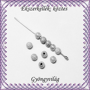 Ékszerkellék: köztes / díszítőelem / gyöngy BKÖ 1S 26-4e 20db/csomag, Kellékek & szerszámok, Gyöngyfűzés kellékek, Fém köztesek, Ékszerkészítés, Mindenmás, Ékszerkészítés, MESKA