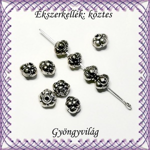 Ékszerkellék: köztes / díszítőelem / gyöngy BKÖ 1S 28 20db/csomag, Kellékek & szerszámok, Gyöngyfűzés kellékek, Fém köztesek, Ékszerkészítés, Mindenmás, Ékszerkészítés, MESKA