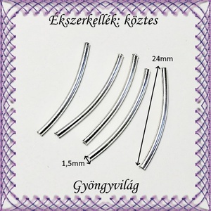 Ékszerkellék: köztes / díszítőelem / gyöngy BKÖ 1S 30-24x1,5e 20db/csomag - kellékek & szerszámok - gyöngyfűzés kellékek - fém köztesek - Meska.hu