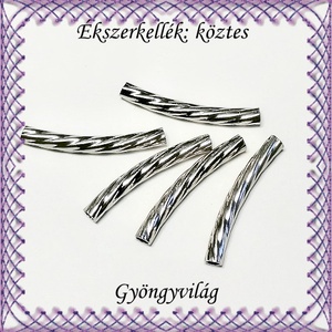 Ékszerkellék: köztes / díszítőelem / gyöngy BKÖ 1S 31-25x1,8r 10db/csomag, Kellékek & szerszámok, Gyöngyfűzés kellékek, Fém köztesek, Ékszerkészítés, Mindenmás, Ékszerkészítés, MESKA