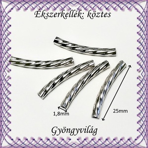 Ékszerkellék: köztes / díszítőelem / gyöngy BKÖ 1S 31-25x1,8r 10db/csomag - kellékek & szerszámok - gyöngyfűzés kellékek - fém köztesek - Meska.hu