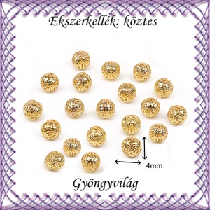 Ékszerkellék: köztes / díszítőelem / gyöngy BKÖ 1S 32-4a 30db/csomag - kellékek & szerszámok - gyöngyfűzés kellékek - fém köztesek - Meska.hu