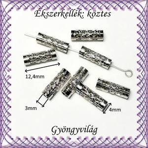 Ékszerkellék: köztes / díszítőelem / gyöngy BKÖ 1S 33 12db/csomag - kellékek & szerszámok - gyöngyfűzés kellékek - fém köztesek - Meska.hu