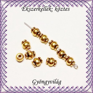Ékszerkellék: köztes / díszítőelem / gyöngy BKÖ 1S 34  20db/csomag, Kellékek & szerszámok, Gyöngyfűzés kellékek, Fém köztesek, Ékszerkészítés, Mindenmás, Ékszerkészítés, MESKA