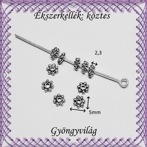 Ékszerkellék: köztes / díszítőelem / gyöngy BKÖ 1S 20-5e 30db/csomag - gyöngy, ékszerkellék - fém köztesek - Meska.hu