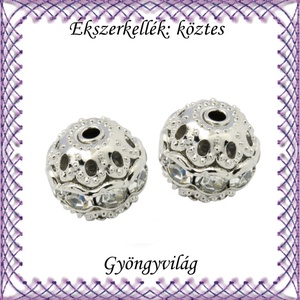Ékszerkellék: köztes / díszítőelem / gyöngy BKÖ 1S 37-10r clear 2db/csomag - gyöngy, ékszerkellék - fém köztesek - Meska.hu Ékszerkellék: köztes / díszítőelem / gyöngy BKÖ 1S 37-10r clear 2db/csomag - gyöngy, ékszerkellék - fém köztesek - Meska.hu
