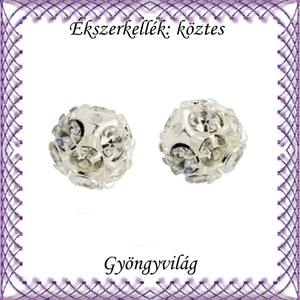 Ékszerkellék: köztes / díszítőelem / gyöngy BKÖ 1S 36-8,5e clear 4db/csomag, Kellékek & szerszámok, Gyöngyfűzés kellékek, Fém köztesek, Ékszerkészítés, Mindenmás, Ékszerkészítés, MESKA