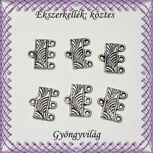 Ékszerkellék: köztes / díszítőelem / gyöngy BKÖ 3S 08 12db/csomag, Kellékek & szerszámok, Gyöngyfűzés kellékek, Fém köztesek, Ékszerkészítés, Mindenmás, Ékszerkészítés, MESKA