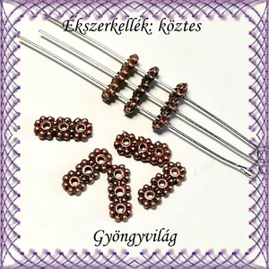 Ékszerkellék: köztes / díszítőelem / gyöngy BKÖ 3S 04b-10,6x4,5 10db, Kellékek & szerszámok, Gyöngyfűzés kellékek, Fém köztesek, Ékszerkészítés, Mindenmás, Ékszerkészítés, MESKA