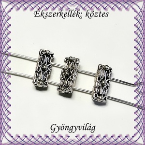 Ékszerkellék: köztes / díszítőelem / gyöngy BKÖ 2S 03 8db/csomag, Kellékek & szerszámok, Gyöngyfűzés kellékek, Fém köztesek, Ékszerkészítés, Mindenmás, Ékszerkészítés, MESKA
