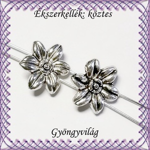 Ékszerkellék: köztes / díszítőelem / gyöngy BKÖ 2S 05 4db/csomag, Kellékek & szerszámok, Gyöngyfűzés kellékek, Fém köztesek, Ékszerkészítés, Mindenmás, Ékszerkészítés, MESKA