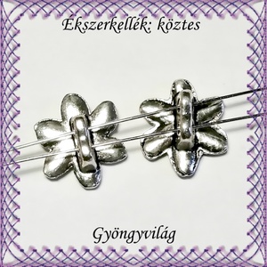 Ékszerkellék: köztes / díszítőelem / gyöngy BKÖ 2S 05 4db/csomag - kellékek & szerszámok - gyöngyfűzés kellékek - fém köztesek - Meska.hu