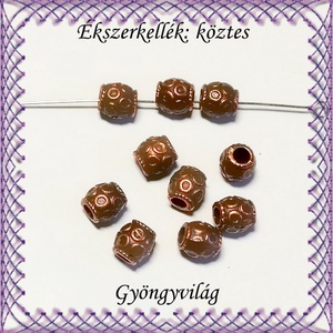 Ékszerkellék: köztes / díszítőelem / gyöngy BKÖ 1S 38vb 15db - gyöngy, ékszerkellék - fém köztesek - Meska.hu