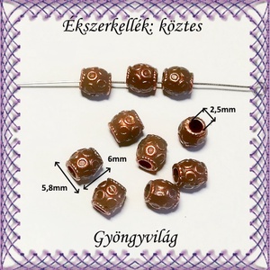 Ékszerkellék: köztes / díszítőelem / gyöngy BKÖ 1S 38vb 15db - gyöngy, ékszerkellék - fém köztesek - Meska.hu