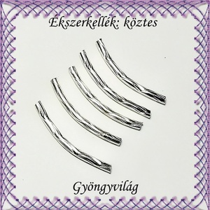 Ékszerkellék: köztes / díszítőelem / gyöngy BKÖ 1S 40-25x1,8r 10db/csomag, Kellékek & szerszámok, Gyöngyfűzés kellékek, Fém köztesek, Ékszerkészítés, Mindenmás, Ékszerkészítés, MESKA
