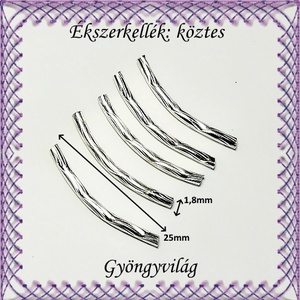 Ékszerkellék: köztes / díszítőelem / gyöngy BKÖ 1S 40-25x1,8r 10db/csomag - kellékek & szerszámok - gyöngyfűzés kellékek - fém köztesek - Meska.hu