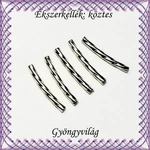 Ékszerkellék: köztes / díszítőelem / gyöngy BKÖ 1S 31-20x2,2r 12db/csomag, Kellékek & szerszámok, Gyöngyfűzés kellékek, Fém köztesek, Ékszerkészítés, Mindenmás, Ékszerkészítés, MESKA