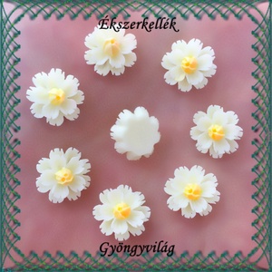 Ékszerkellék: gyanta virág BGYV 01 15db, Kellékek & szerszámok, Gyöngyfűzés kellékek, Üveggyöngy, Ékszerkészítés, Ékszerkészítés, MESKA