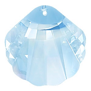 Ékszerkellék: Swarovski kagyló 16mm-es  aquamarin, Kellékek & szerszámok, Gyöngyfűzés kellékek, Swarovski kristályok, Ékszerkészítés, Ékszerkészítés, MESKA