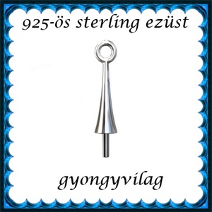 925-ös sterling ezüst ékszerkellék: medáltartó, medálkapocs EMK 64-3,3e, Kellékek & szerszámok, Ékszerkellék, Medáltartó, medálkapocs, Ékszerkészítés, Mindenmás, Ékszerkészítés, MESKA