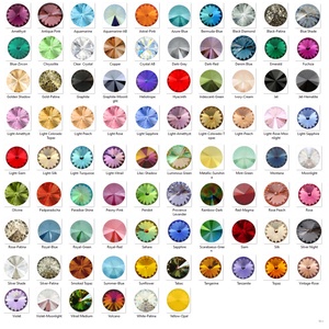 Ékszerkellék: Swarovski rivoli 6mm több szín 1122(ss29) 4db/cs - kellékek & szerszámok - gyöngyfűzés kellékek - swarovski kristályok - Meska.hu