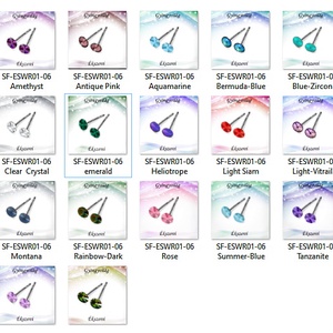 Fülbevalók: Swarovski rivoli, 925-ös sterling ezüst SFE-SWF01 több színben - ékszer - fülbevaló - pötty fülbevaló - Meska.hu Fülbevalók: Swarovski rivoli, 925-ös sterling ezüst SFE-SWF01 több színben - ékszer - fülbevaló - pötty fülbevaló - Meska.hu