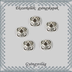 Ékszerkellék: gyöngykupak BGYK 25 7,8mm-es 15db/csomag - Meska.hu