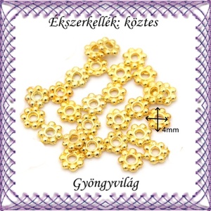 Ékszerkellék: köztes / díszítőelem / gyöngy BKÖ 1S 20-4a 50db/csomag - kellékek & szerszámok - gyöngyfűzés kellékek - fém köztesek - Meska.hu