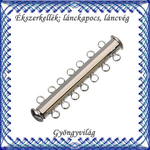 Ékszerkellék: lánckapocs BLK-7S-01R mágneses lánckapocs - gyöngy, ékszerkellék - egyéb alkatrész - Meska.hu