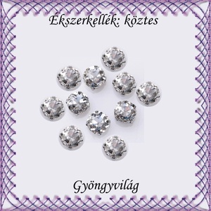 Ékszerkellék: köztes / díszítőelem / gyöngy BKÖ 2S 09-3 20db/csomag, Kellékek & szerszámok, Gyöngyfűzés kellékek, Fém köztesek, Ékszerkészítés, Mindenmás, Ékszerkészítés, MESKA
