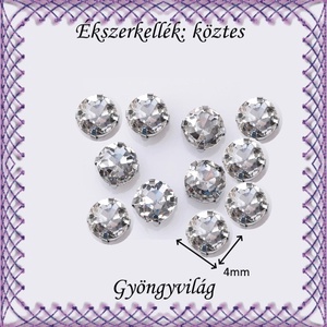 Ékszerkellék: köztes / díszítőelem / gyöngy BKÖ 2S 09-4 20db/csomag - kellékek & szerszámok - gyöngyfűzés kellékek - fém köztesek - Meska.hu