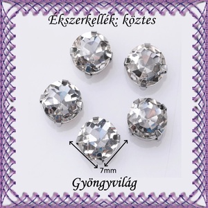 Ékszerkellék: köztes / díszítőelem / gyöngy BKÖ 2S 09-7 10db/csomag - kellékek & szerszámok - gyöngyfűzés kellékek - fém köztesek - Meska.hu
