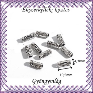 Ékszerkellék: köztes / díszítőelem / gyöngy BKÖ 1S 41-10e 10db/csomag - kellékek & szerszámok - gyöngyfűzés kellékek - fém köztesek - Meska.hu