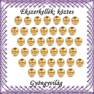 Ékszerkellék: köztes / díszítőelem / gyöngy BKÖ 1S 05-4a 50db/csomag, Kellékek & szerszámok, Gyöngyfűzés kellékek, Fém köztesek, Ékszerkészítés, Mindenmás, Ékszerkészítés, MESKA