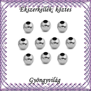 Ékszerkellék: köztes / díszítőelem / gyöngy BKÖ 1S 05-8r 20db/csomag, Kellékek & szerszámok, Gyöngyfűzés kellékek, Fém köztesek, Ékszerkészítés, Mindenmás, Ékszerkészítés, MESKA