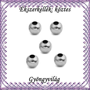 Ékszerkellék: köztes / díszítőelem / gyöngy BKÖ 1S 05-10r 10db/csomag, Kellékek & szerszámok, Gyöngyfűzés kellékek, Fém köztesek, Ékszerkészítés, Mindenmás, Ékszerkészítés, MESKA
