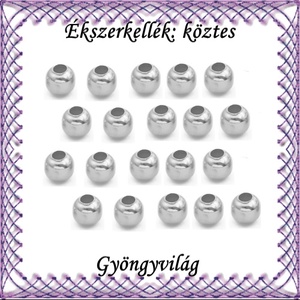 Ékszerkellék: köztes / díszítőelem / gyöngy BKÖ 1S 05-6e 30db/csomag, Kellékek & szerszámok, Gyöngyfűzés kellékek, Fém köztesek, Ékszerkészítés, Mindenmás, Ékszerkészítés, MESKA