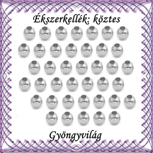 Ékszerkellék: köztes / díszítőelem / gyöngy BKÖ 1S 05-4e 100db/csomag, Kellékek & szerszámok, Gyöngyfűzés kellékek, Fém köztesek, Ékszerkészítés, Mindenmás, Ékszerkészítés, MESKA