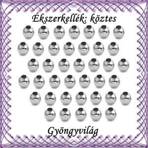 Ékszerkellék: köztes / díszítőelem / gyöngy BKÖ 1S 05-4r 50db/csomag, Kellékek & szerszámok, Gyöngyfűzés kellékek, Fém köztesek, Ékszerkészítés, Mindenmás, Ékszerkészítés, MESKA