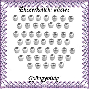 Ékszerkellék: köztes / díszítőelem / gyöngy BKÖ 1S 05-3r 100db/csomag, Kellékek & szerszámok, Gyöngyfűzés kellékek, Fém köztesek, Ékszerkészítés, Mindenmás, Ékszerkészítés, MESKA