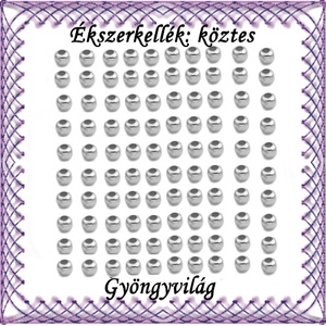 Ékszerkellék: köztes / díszítőelem / gyöngy BKÖ 1S 05-2r 100db/csomag, Kellékek & szerszámok, Gyöngyfűzés kellékek, Fém köztesek, Ékszerkészítés, Mindenmás, Ékszerkészítés, MESKA