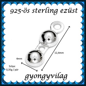 925-ös ezüst csomótakaró ECST 06-4e - kellékek & szerszámok - gyöngyfűzés kellékek - egyéb alkatrész - Meska.hu