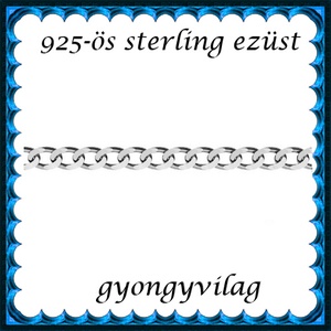 925-ös sterling ezüst ékszerkellék: lánc méterben 925 EL06-1,1r, Kellékek & szerszámok, Gyöngyfűzés kellékek, Egyéb alkatrész, Ékszerkészítés, Ékszerkészítés, MESKA