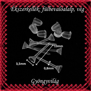 Ékszerkellék: fülbevaló alap BFK-SZ 01-3,5 mm 20pár/cs - kellékek & szerszámok - ékszerkellék - fülbevaló alap - Meska.hu