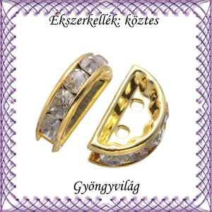 Ékszerkellék: köztes / díszítőelem / gyöngy BKÖ 2S 10a 5db, Kellékek & szerszámok, Gyöngyfűzés kellékek, Fém köztesek, Ékszerkészítés, Mindenmás, Ékszerkészítés, MESKA