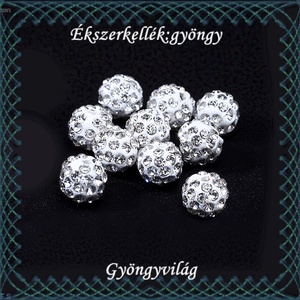 Ékszerkellék: gyöngy / díszítőelem  GY-S02-4 clear 10db/csomag, Kellékek & szerszámok, Gyöngyfűzés kellékek, Fém köztesek, Ékszerkészítés, Mindenmás, Ékszerkészítés, MESKA