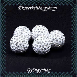 Ékszerkellék: gyöngy / díszítőelem  GY-S02-8 clear 5db/csomag, Kellékek & szerszámok, Gyöngyfűzés kellékek, Fém köztesek, Ékszerkészítés, Mindenmás, Ékszerkészítés, MESKA