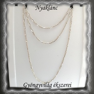 925-ös sterling ezüst lánc SSZ EÜL 03-63 - ékszer - nyaklánc - párhuzamos nyaklánc - Meska.hu 925-ös sterling ezüst lánc SSZ EÜL 03-63 - ékszer - nyaklánc - párhuzamos nyaklánc - Meska.hu